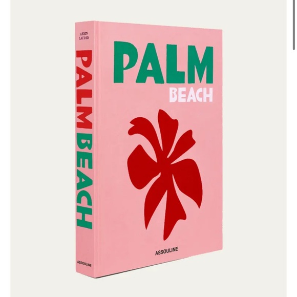 Assouline Palm Beach Book with Pink and Red Cover